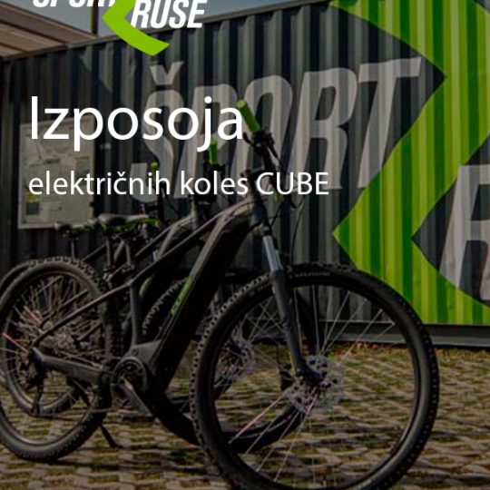 Najem električnega kolesa »CUBE«